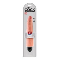 9 in. Vibrating Realistic Dildo - King Cock