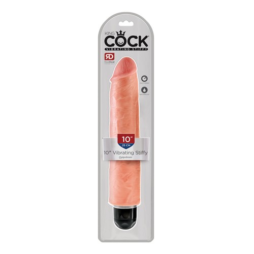 Pipedream King Cock Dildo Vibrante de 10 in Beige