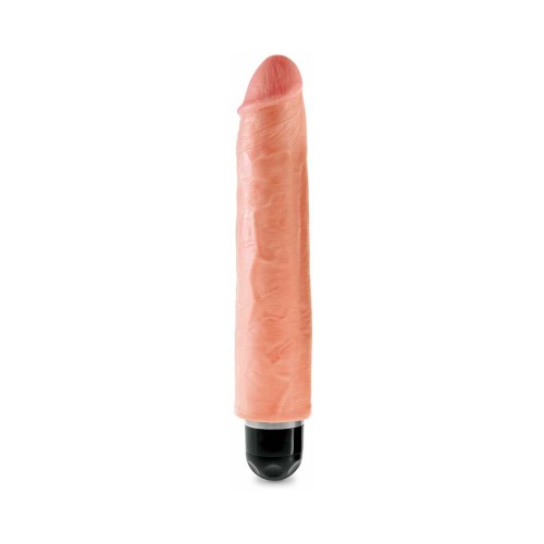 Pipedream King Cock Dildo Vibrante de 10 in Beige