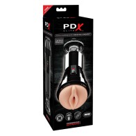 PDX Elite Cock Compressor Vibrating Stroker - Intense Pleasure