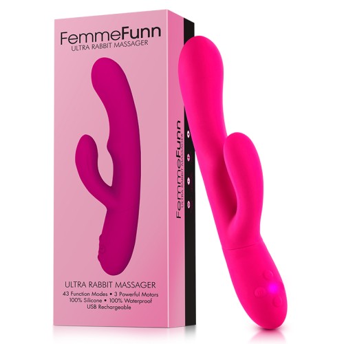 Vibrador de Doble Estimulación FemmeFunn Ultra Rabbit Rosa