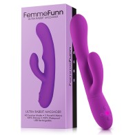 FemmeFunn Ultra Rabbit Silicone Vibrator - Powerful and Rechargeable