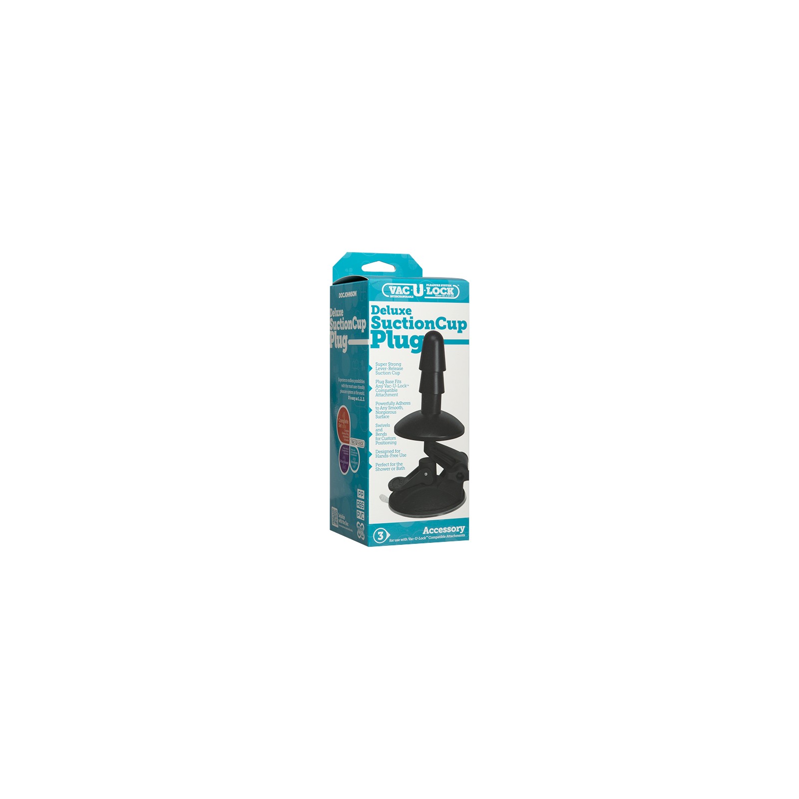 Vac-U-Lock Deluxe Suction Cup Plug - Versatile Play