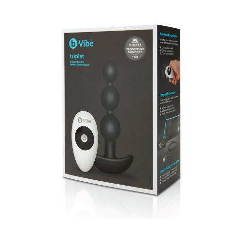 Bolas Anales Vibradoras Recargables b-Vibe Triplet - Placer de Doble Vibración