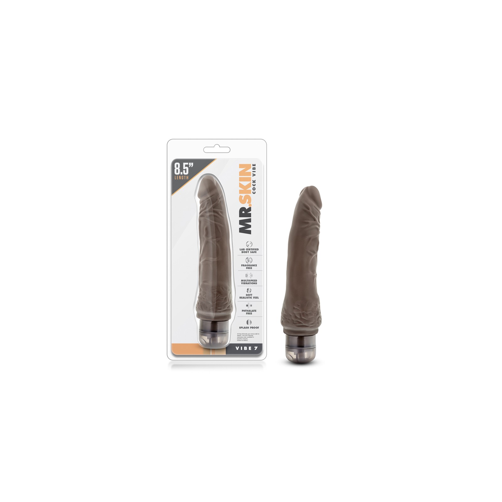 Dildo Vibrador Dr. Skin Vibe 7 para Placer Intenso