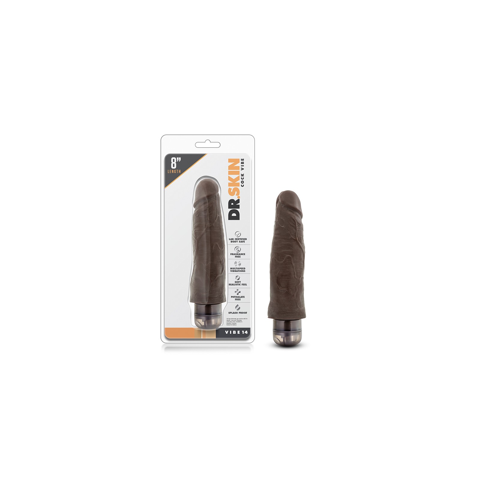 Dildo Vibrador Dr. Skin Vibe 14 con Características Realistas