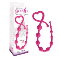 Curve Toys Silicone Ridged Anal Beads