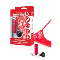 Screaming O My Secret Vibrador de Panty Rojo con Control Remoto