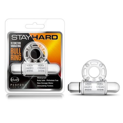 Stay Hard 10 Function Vibrating Bull Ring - Maximize Pleasure