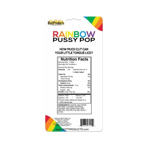 Rainbow Pussy Pop - Fun Edible Lollipop Treat