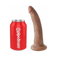 Pipedream King Cock Dildo Realista de 7 in. con Ventosa Beige