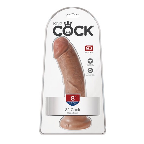 Dildo Realista King Cock de 8 in. con Succión