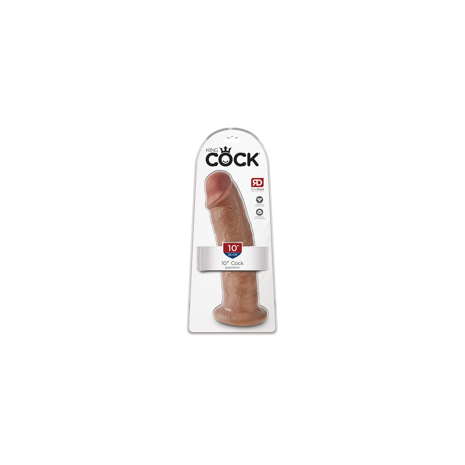 10 in. Realistic Dildo with Suction Cup Base