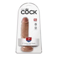 Dildo Realista con Ventosa King Cock 7 in para un Placer Máximo