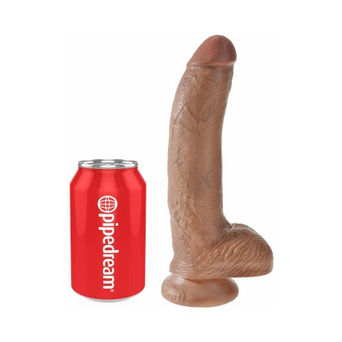 Dildo Realista Pipedream King Cock 9 in. con Ventosa Beige - Placer Absoluto