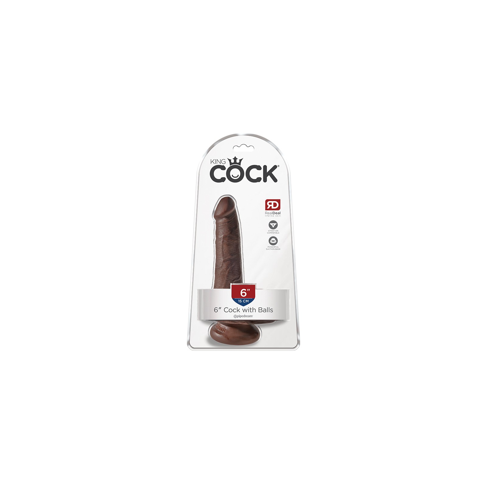 Pipedream King Cock 6 in. Realistic Suction Cup Dildo