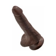 Dildo Realista Pipedream King Cock de 6 Pulgadas con Base de Succión