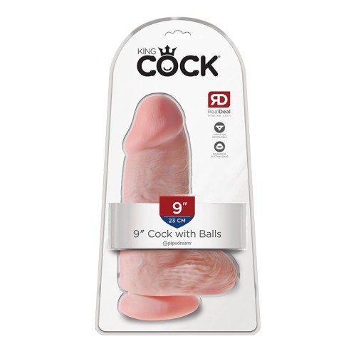 Dildo Chubby de Pipedream King Cock de 9 in. con Base de Succión