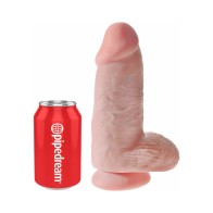 Dildo Chubby de Pipedream King Cock de 9 in. con Base de Succión