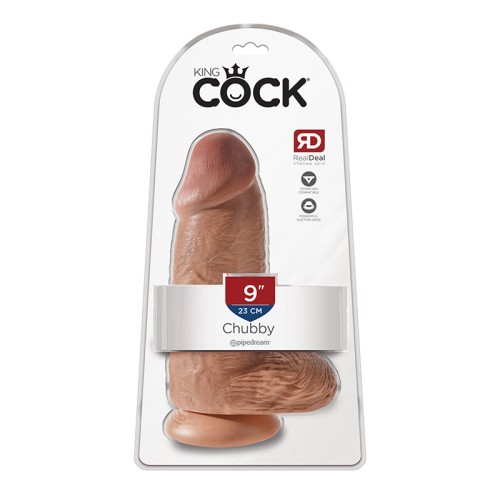 Pipedream King Cock Chubby Realistic 9-inch Dildo for Pleasure