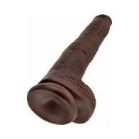 Pipedream King Cock Dildo de 14 in con Testículos Marrón