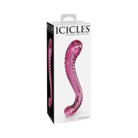 Dildo de Cristal Curvado Pipedream Icicles No. 69