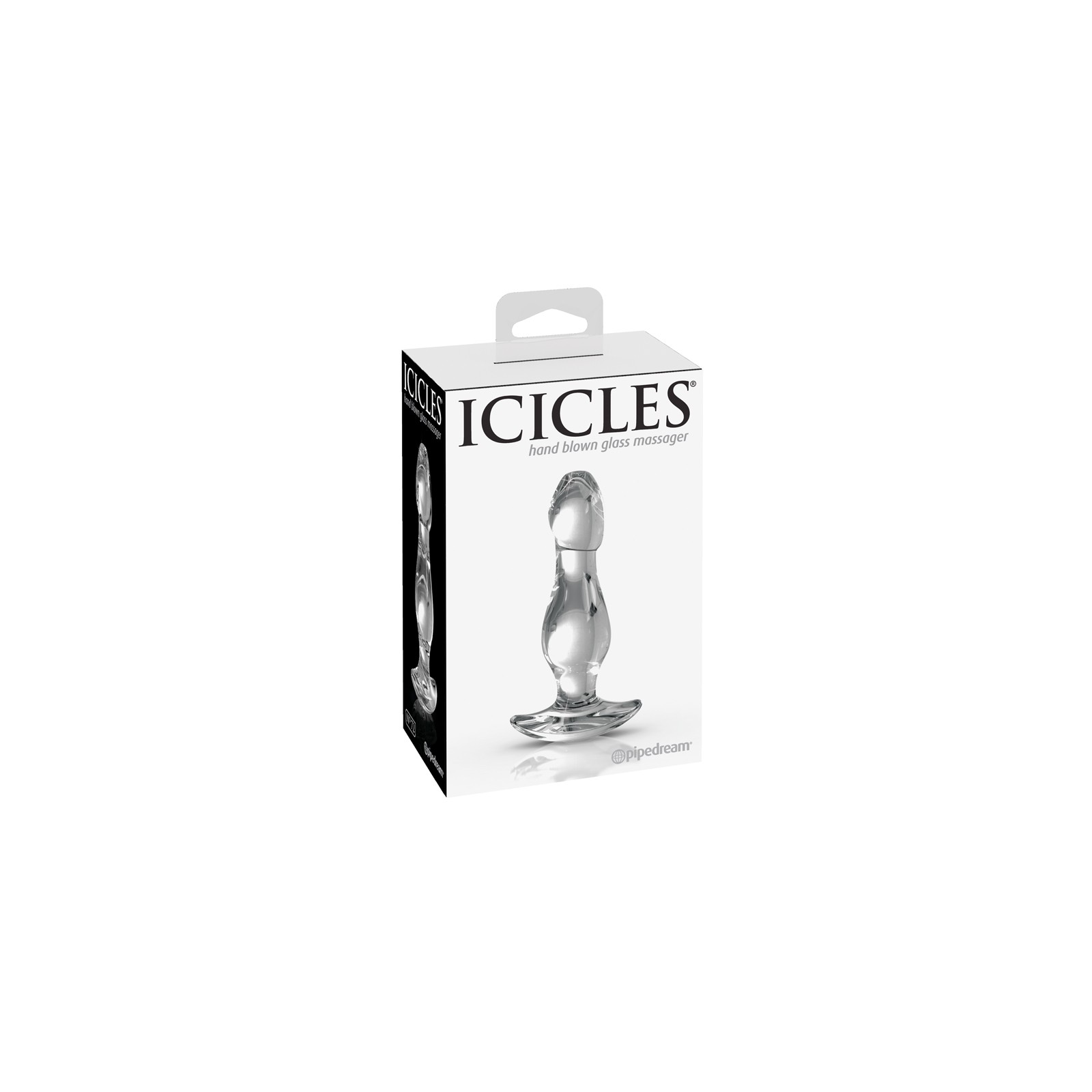 Pipedream Icicles No. 72 Glass Anal Plug Clear