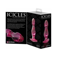 Plug Anal de Cristal Icicles No. 73 - Placer Elegante