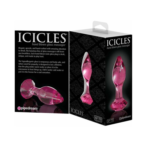 Pipedream Icicles No. 79 Glass Anal Plug - Pink