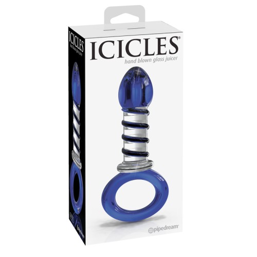 Dildo de Vidrio Ribeteado Icicles No. 81