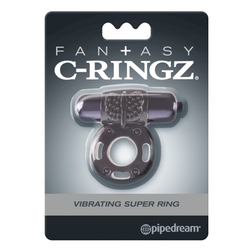 Anillo Vibrador Super Ring C-Ringz Pipedream Negro