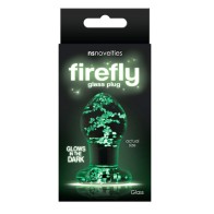 Firefly Glow in the Dark Glass Plug Small Clear