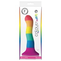 Colours Pride Edition 6 in. Wave Rainbow Dildo