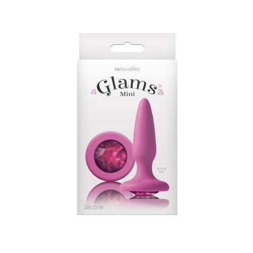 Glams Mini Plug Anal con Joya Rosa