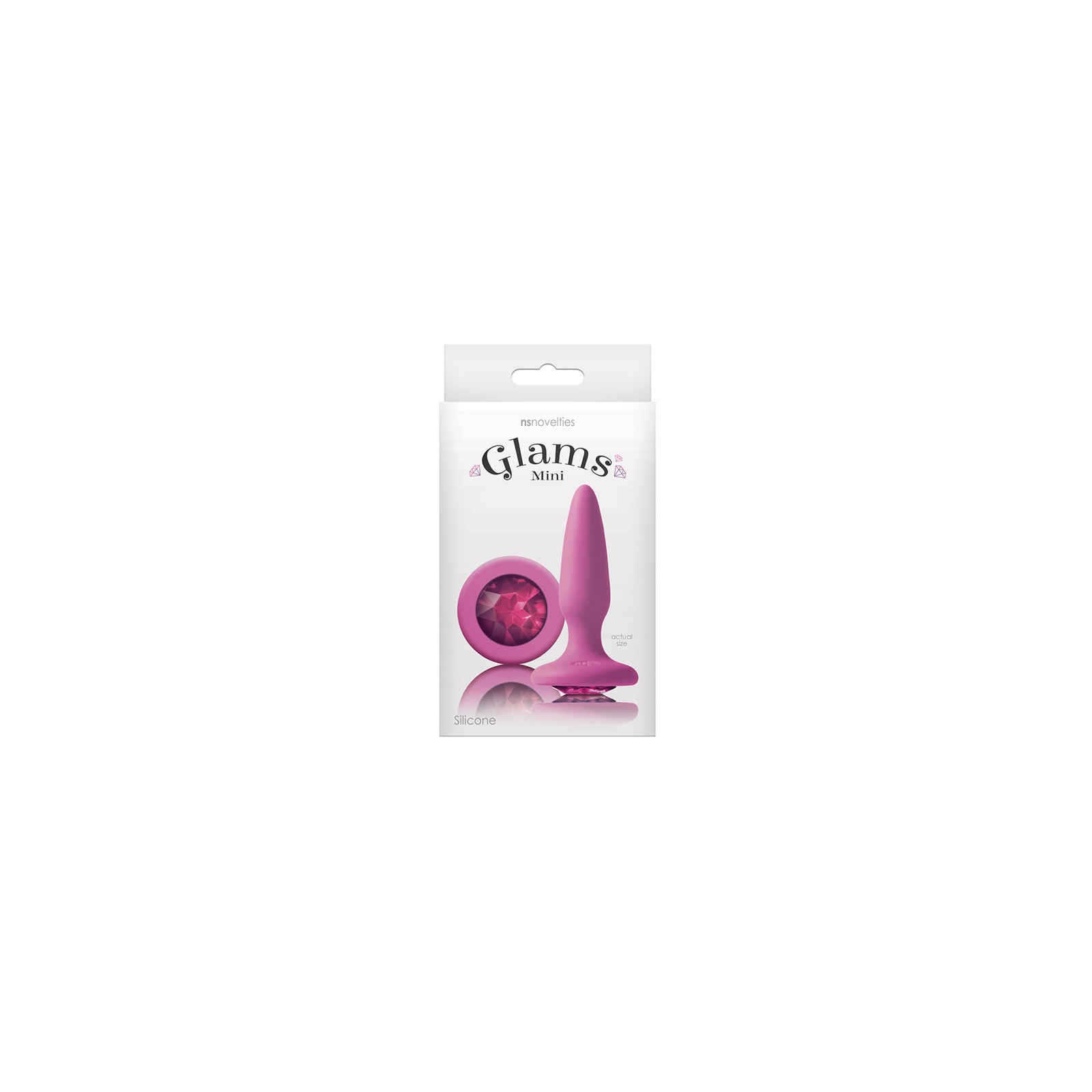 Glams Mini Plug Anal con Joya Rosa