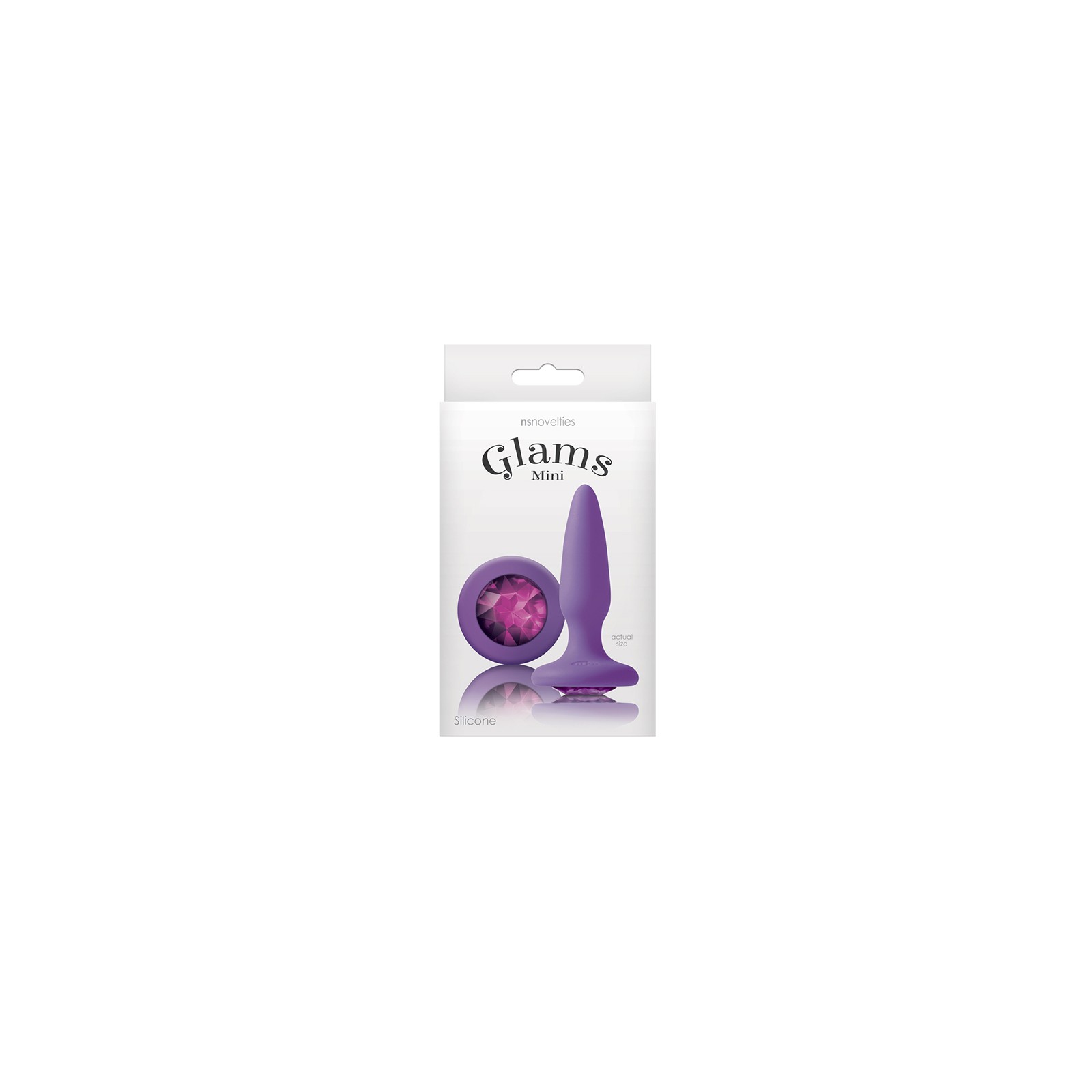 Glams Mini Anal Plug with Purple Gem