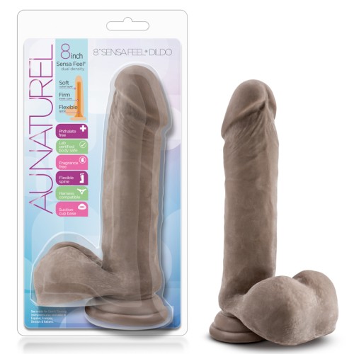 Au Naturel 8 in Posable Dual Density Dildo