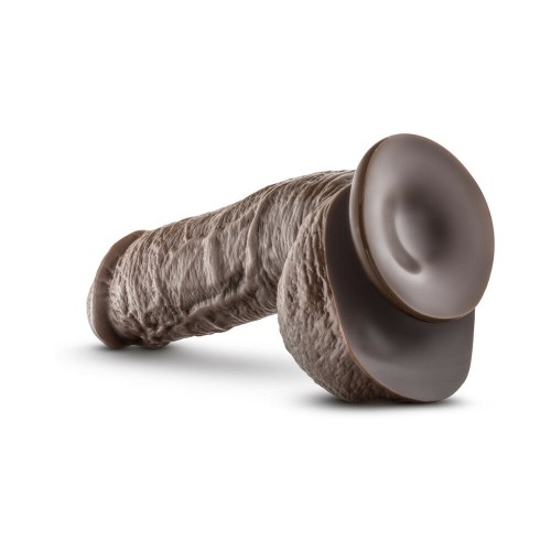 Dr. Skin Mr. D Dildo Realista 8.5 in. con Bolas Marrón