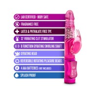 Vibrador de Estimulación Dual Romping Rabbit Fucsia