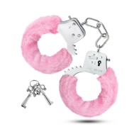 Temptasia Adjustable Faux Fur Cuffs - Pink for Playful Fun