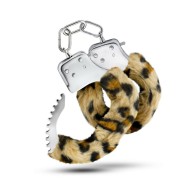 Temptasia Adjustable Faux Fur Cuffs - Leopard