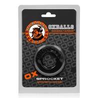 OxBalls Sprocket Anillo para el Pene Negro para Mayor Placer