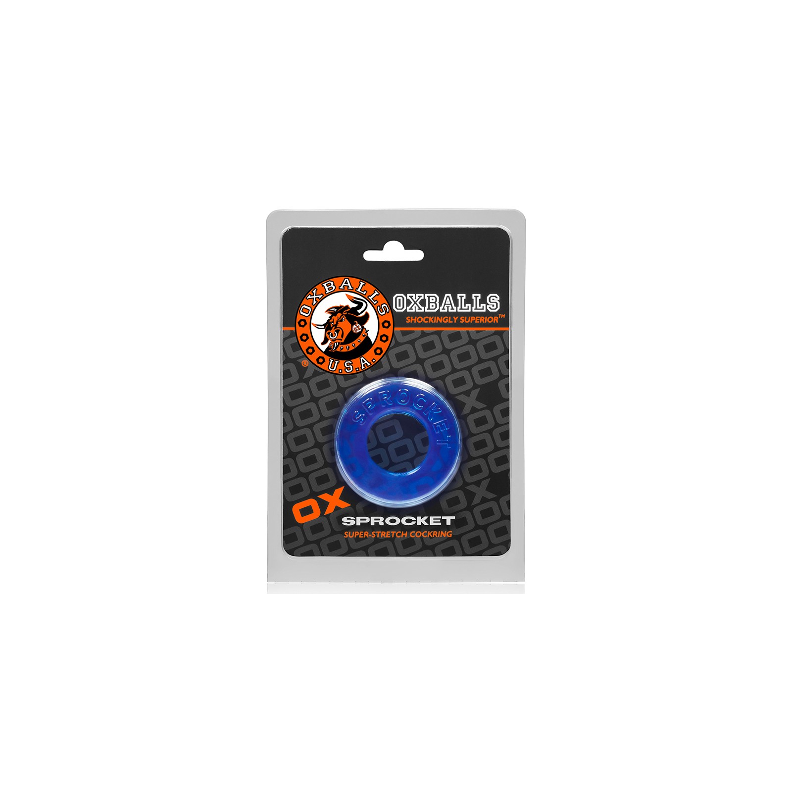 OxBalls Sprocket Cockring Azul Hielo