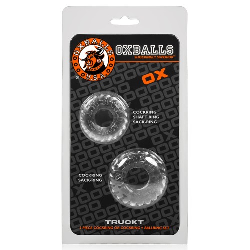 OxBalls Truckt Anillo para el Pene Transparente para el Placer Definitivo