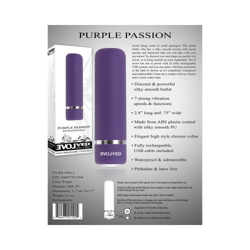 Evolved Purple Passion Bullet Vibrator