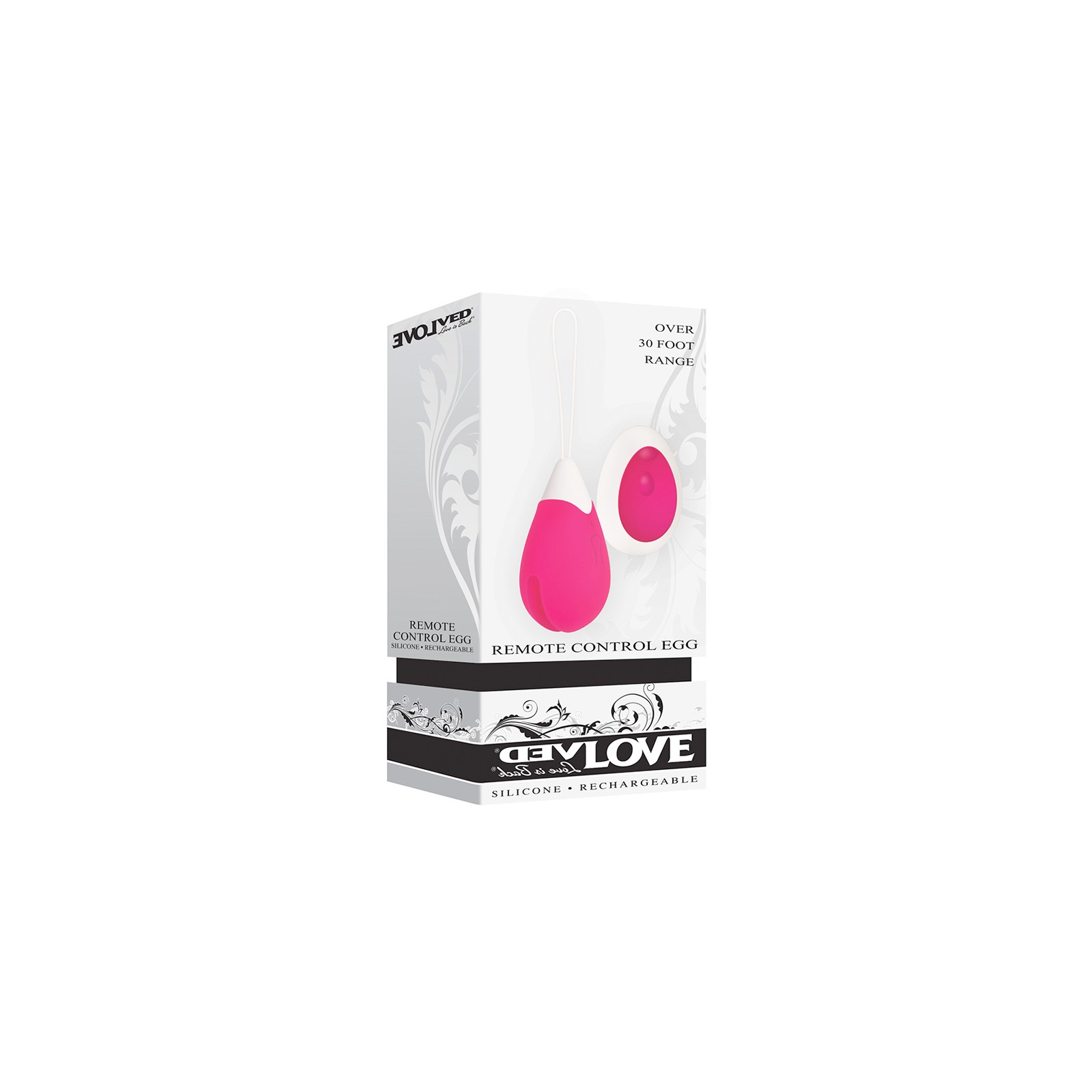 Evolved Rechargeable Remote-Controlled Egg Vibrator - Pink