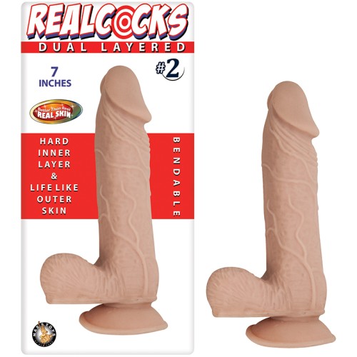 Dong Doble Capa de 7 Pulgadas Realcocks