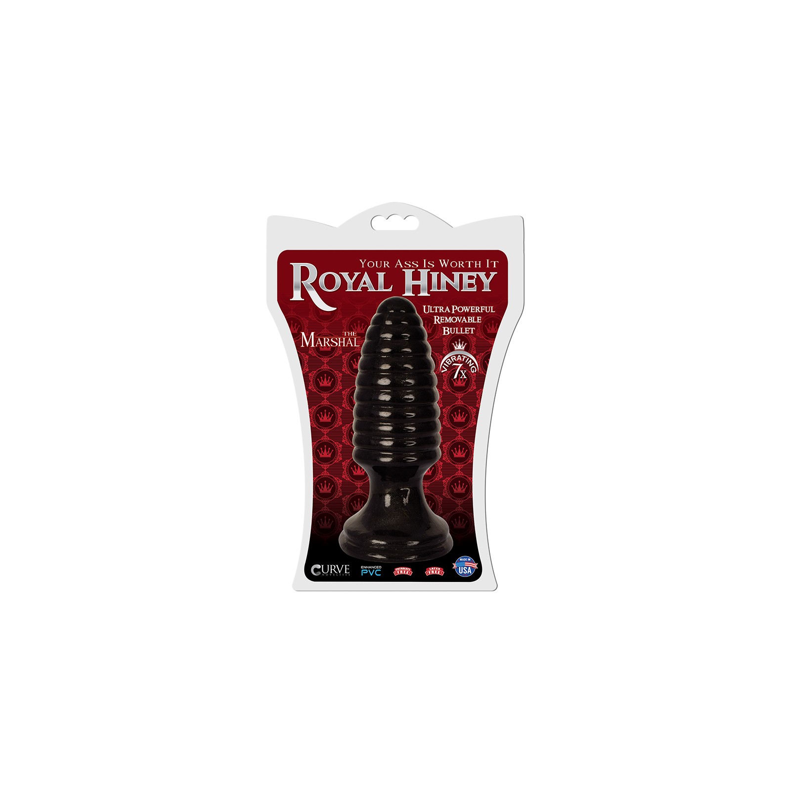 Royal Hiney The Marshal Vibrating Anal Plug - Black