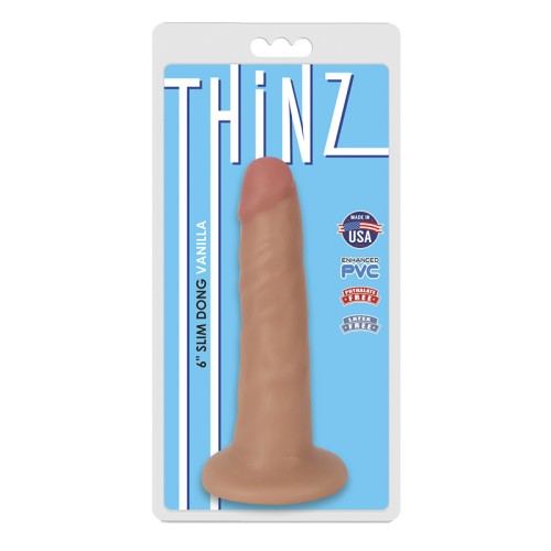 Curve Toys Thinz Slim Dildo with Suction Cup