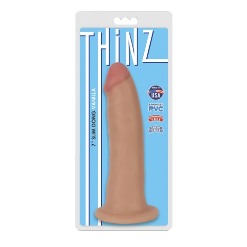 Curve Toys Thinz 7 Dildo Slim Ventosa Beige